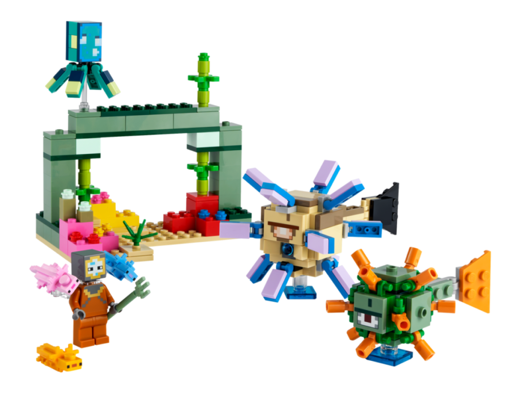 LEGO Minecraft 21180 The Guardian Battle 1024x777