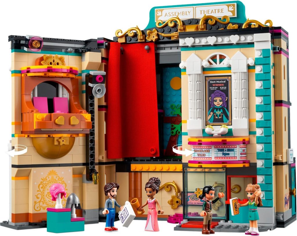 LEGO Friends 41714 Andreas Theatre School Half Unfolded 1024x816