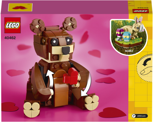 40462 Valentines Brown Bear 3