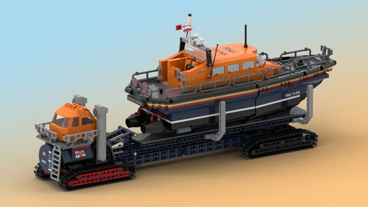 LEGO Ideas RNLI Shannon Class Lifeboat makes a splash with 10K supporters