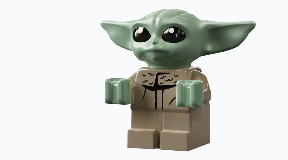 LEGO Baby Yoda from Star Wars: The Mandalorian officially unveiled