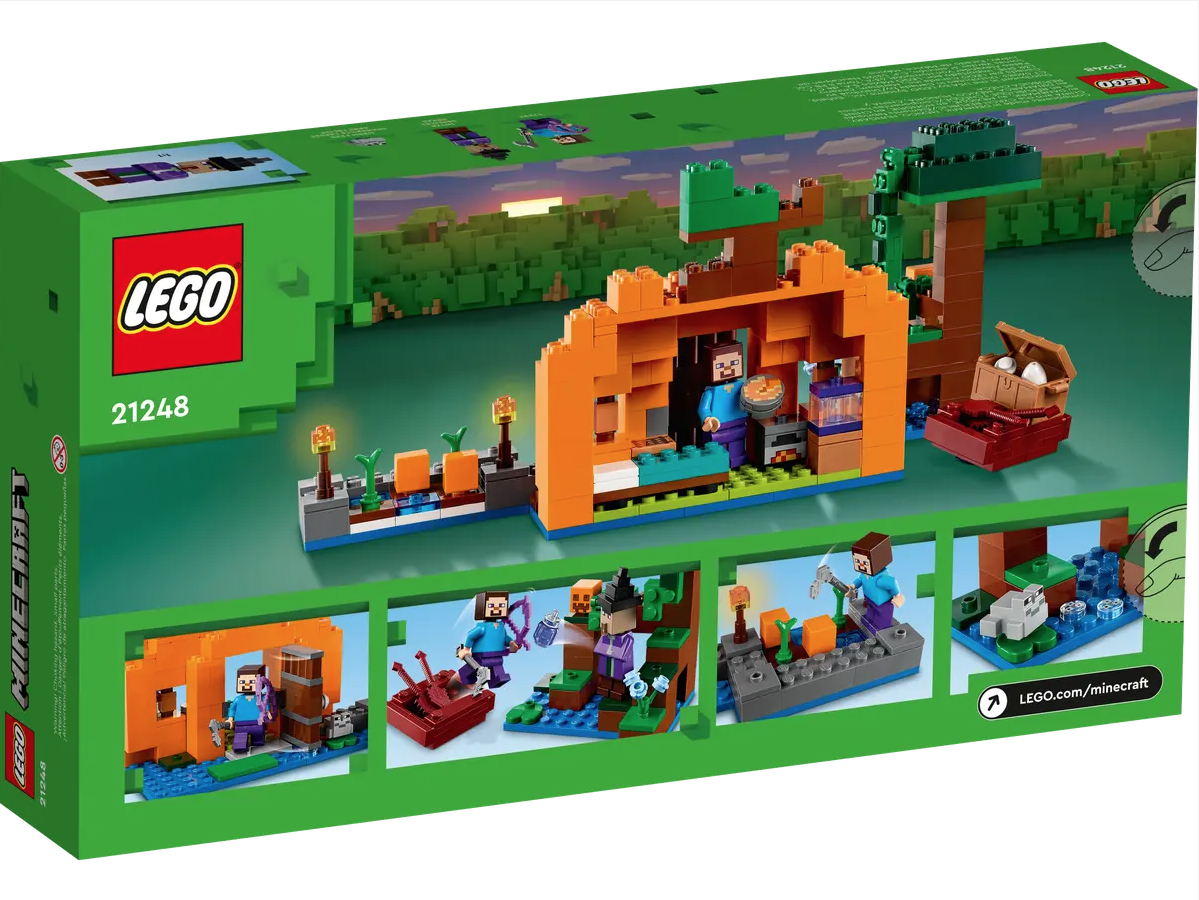 LEGO Minecraft 21248 The Pumpkin Farm box back