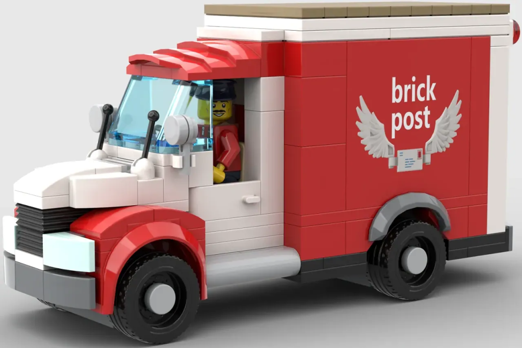 LEGO Ideas Modular Post Office in Neoclassical Style 9 1024x682