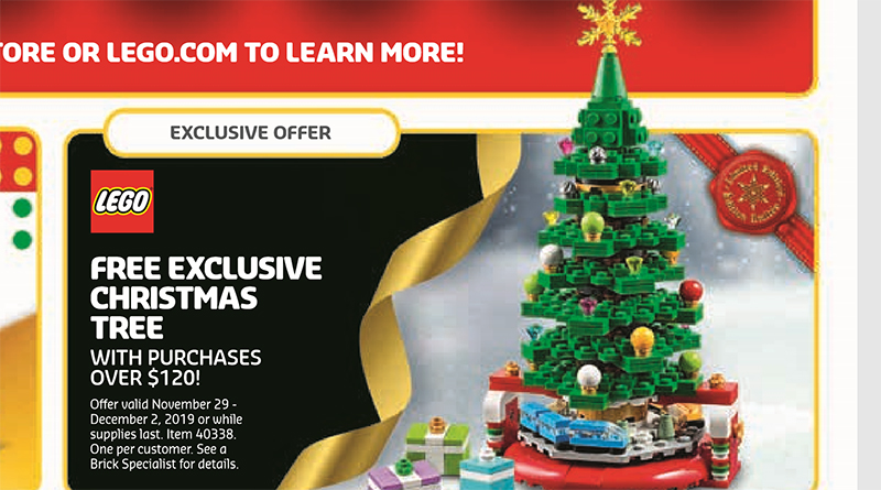 Free LEGO 40338 Christmas Tree with qualifying LEGO.com orders