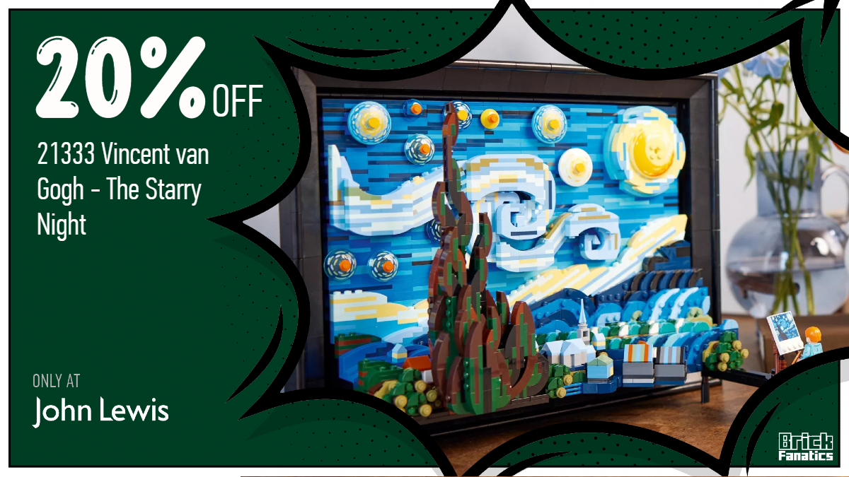 Channel your creativity with 20% off 21333 Vincent van Gogh - The Starry Night