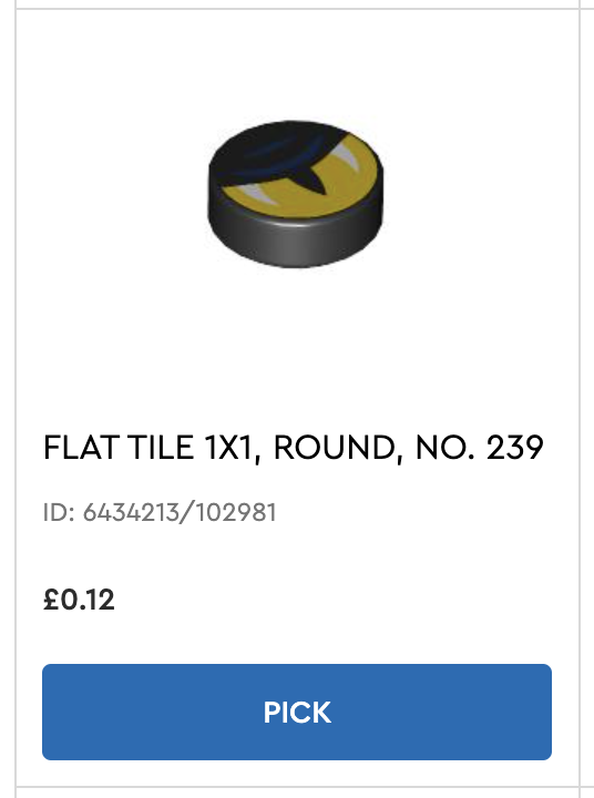 LEGO Pick a Brick November28