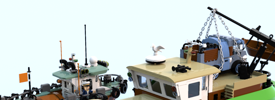 Brick Pic of the Day: Passing ships