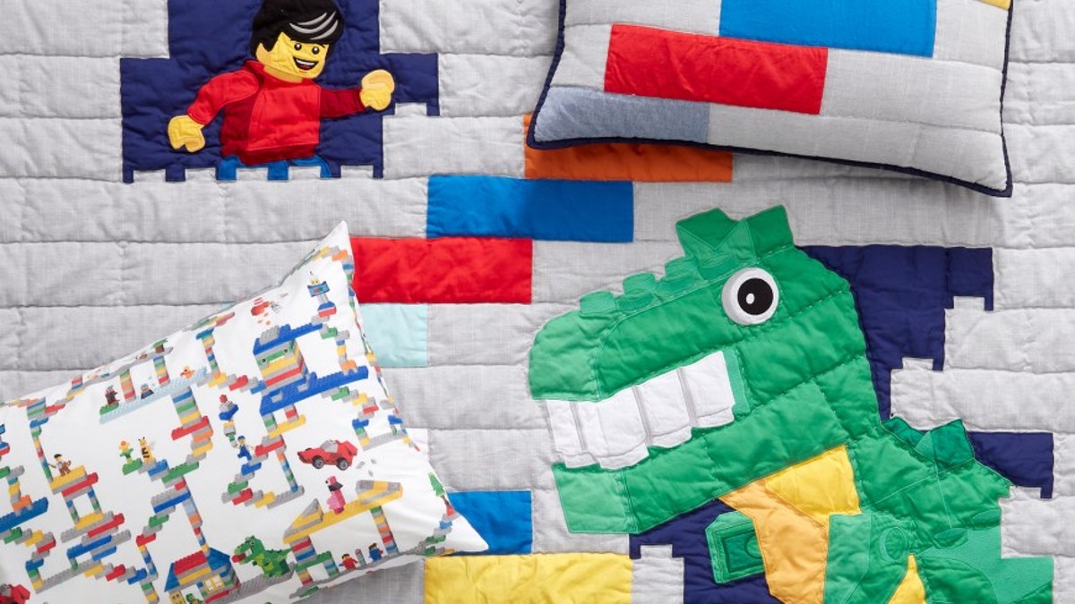 The LEGO Group has partnered with Pottery Barn for a new bedding collection
