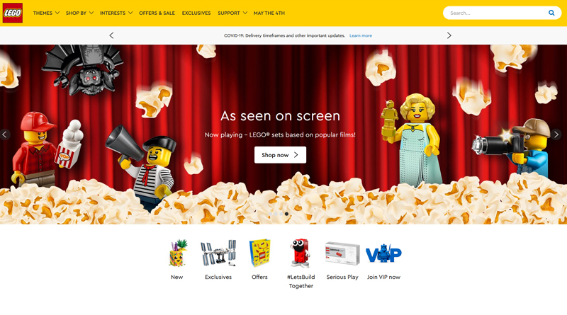LEGO shop shipping times return to normal