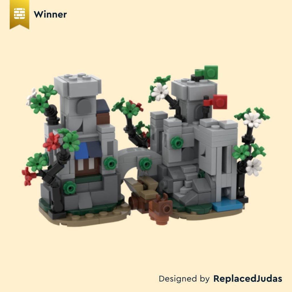 LEGO BrickLink Designer Program Series 3 mini build Forest Stronghold 1024x1024
