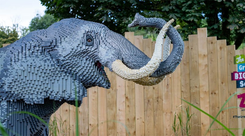 The Great Big Brick Safari arrives at Paignton Zoo