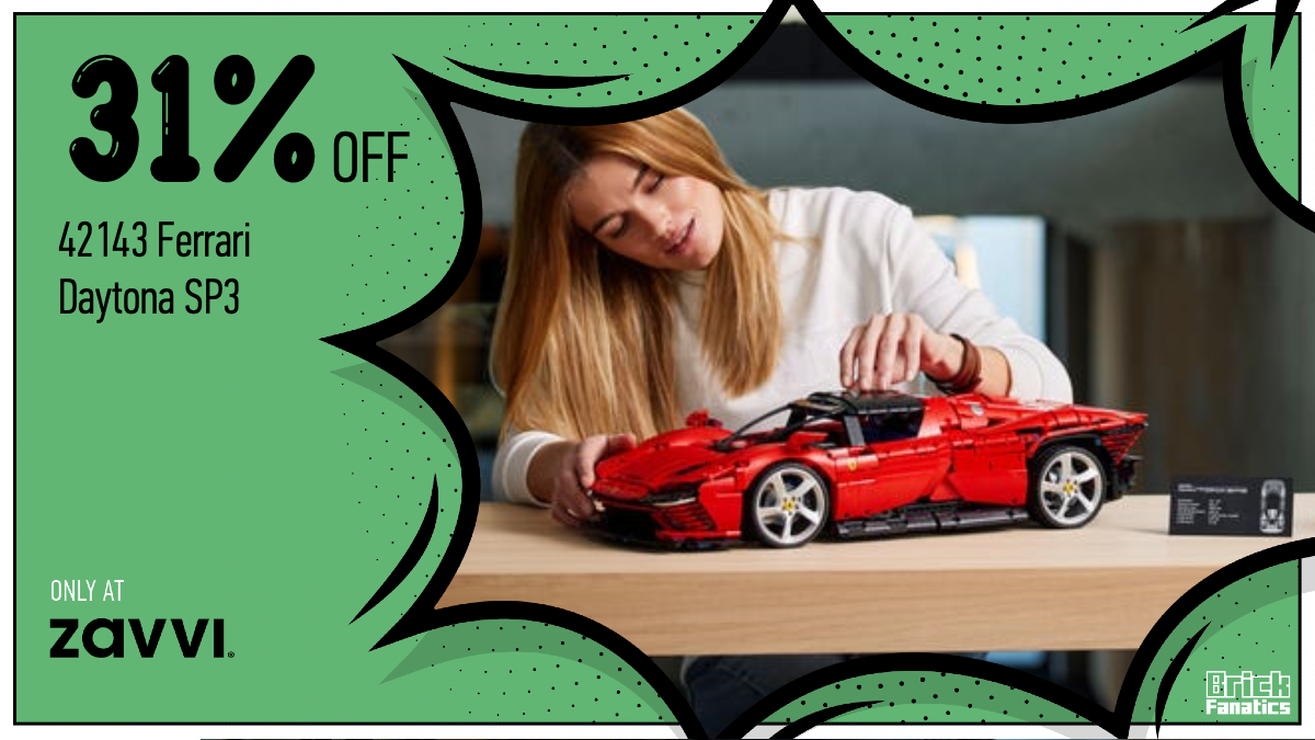 Almost a third off LEGO Technic 42143 Ferrari Daytona SP3 in Zavvi LEGO sale