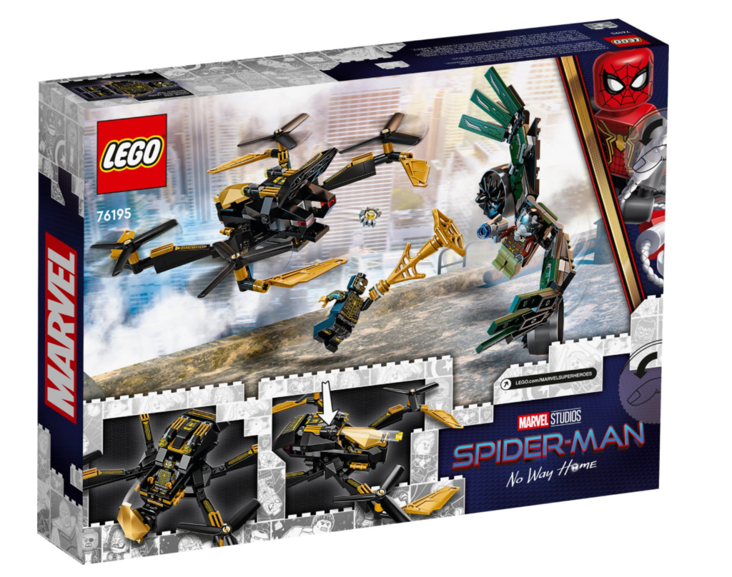 LEGO Marvel 76195 Spider Mans Drone Duel box back