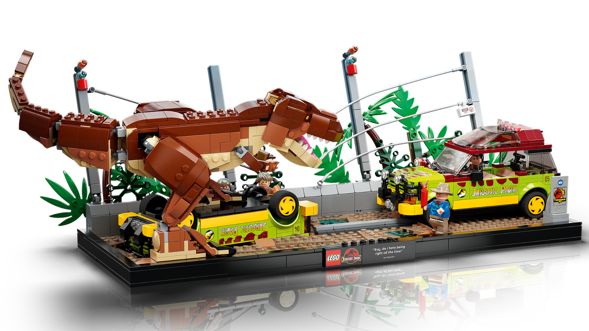 The LEGO Jurassic World and Star Wars dioramas are just a coincidence